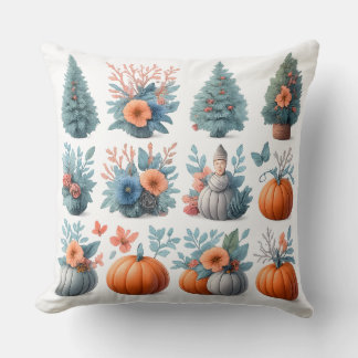 Autumn & Winter Seasonal Mix Throw Pillow