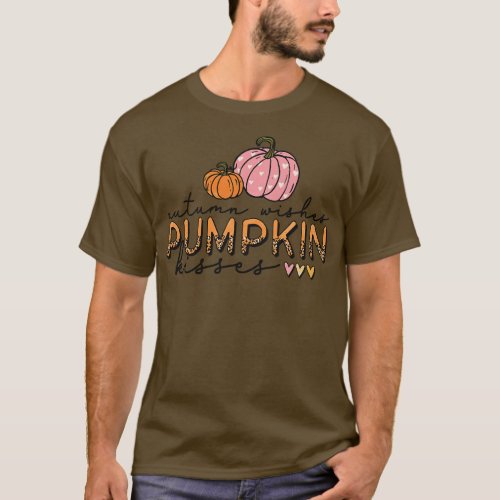 Autumn Wishes and Pumpkin Kisses T_Shirt