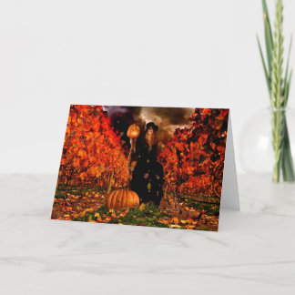Autumn Witch Card