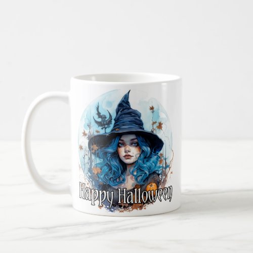 Autumn Witch  Happy Halloween Coffee Mug