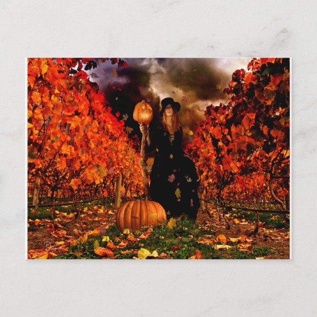 Autumn Witch Postcard (Front)