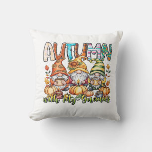 Autumn With My Gnomes Classic T-Shirt.png Throw Pillow