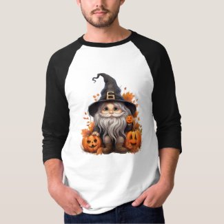 Autumn Wizard Gnome - Seasonal Art & Gifts T-Shirt