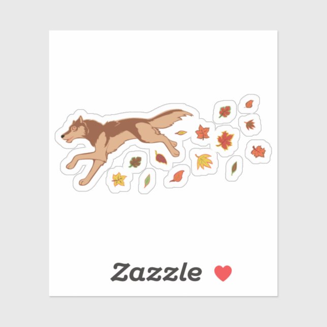 Autumn Wolf Sticker (Sheet)