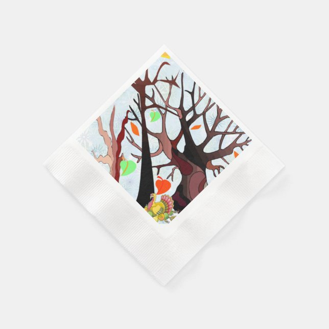 Autumn Wonderland - Paper Napkins (Corner)