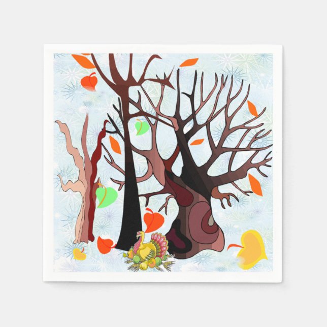Autumn Wonderland - Paper Napkins (Front)
