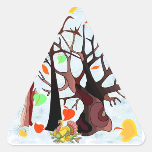 Autumn Wonderland _ Triangle Sticker