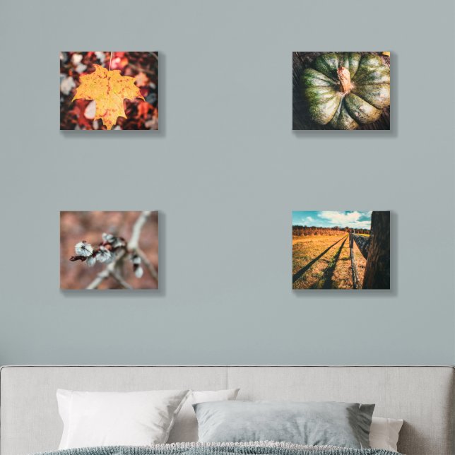 Autumn Wood Photo Tile (Bedroom)
