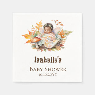 Autumn Woodland Fairy Baby Shower Napkins