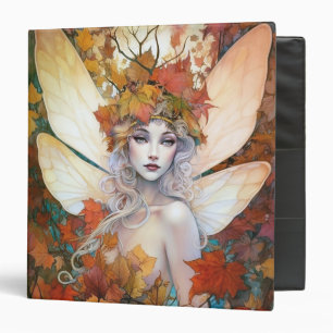 Autumn Woodland Fairy Fantasy Art 3 Ring Binder