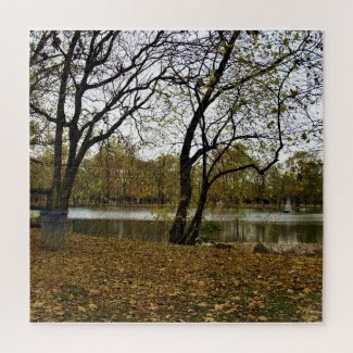 Autumn Woodland Pond Puzzle