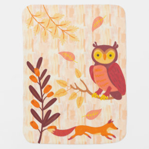 Autumn Woods Baby Blanket
