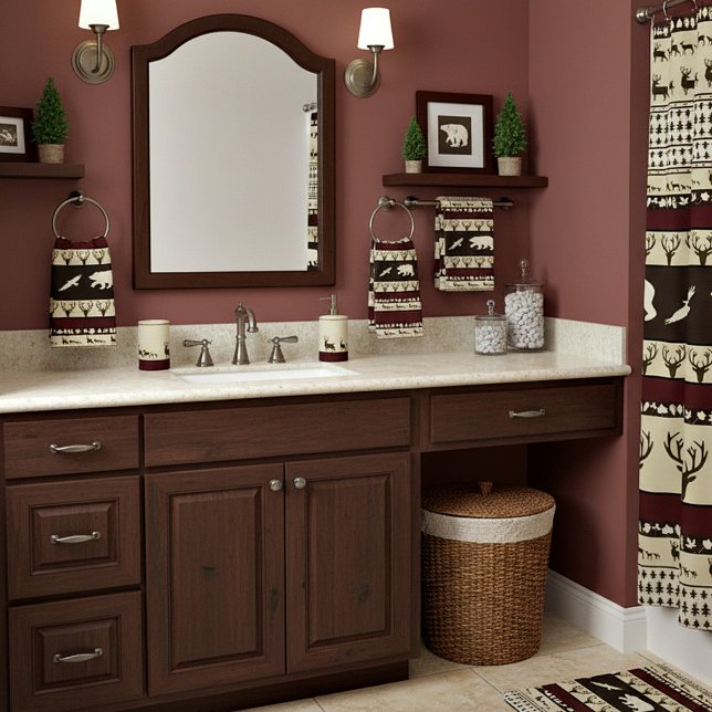 Autumn woods bath towel set (Creator Uploaded)