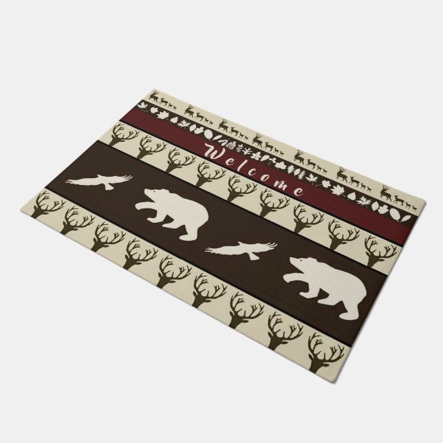 Autumn woods doormat (Angled)