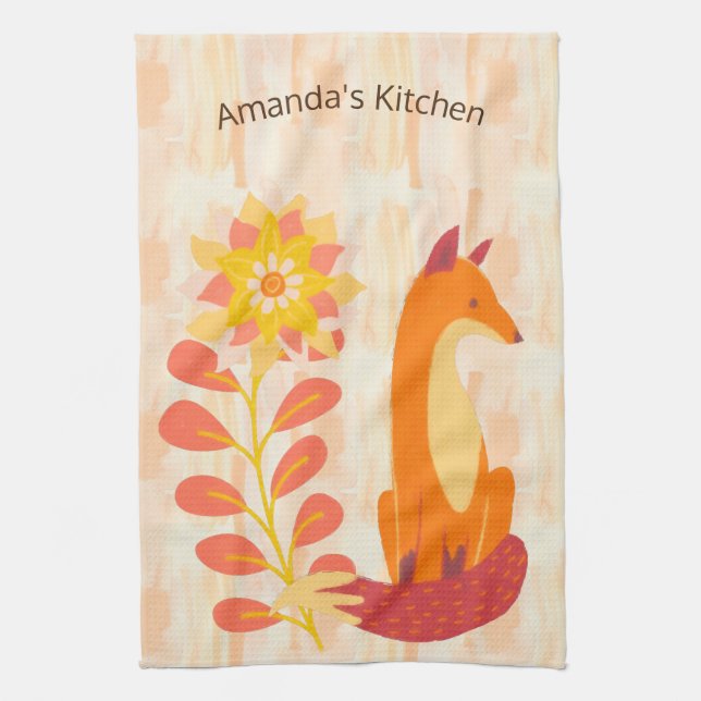 Autumn Woods Kitchen Towel (Vertical)