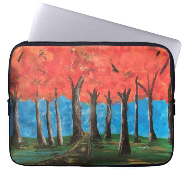 Autumn Woods Laptop Sleeve (Front)