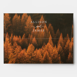Autumn Woods Minimalist Envelope