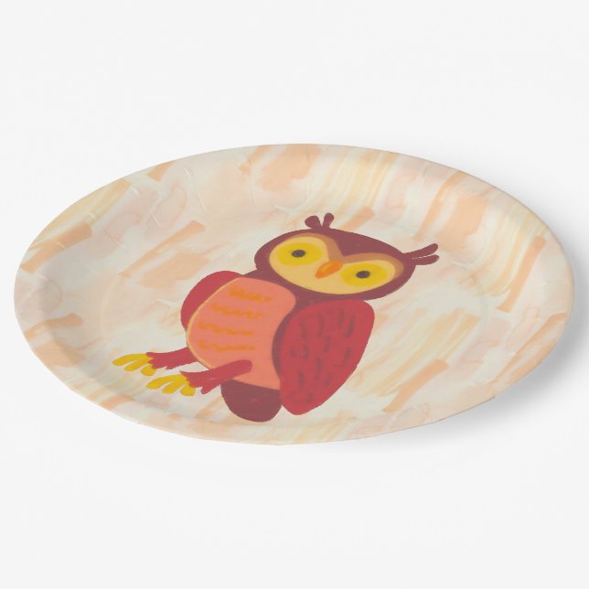Autumn Woods Paper Plates (Angled)