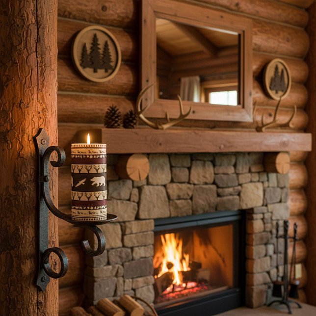 Autumn woods  pillar candle (Creator Uploaded)