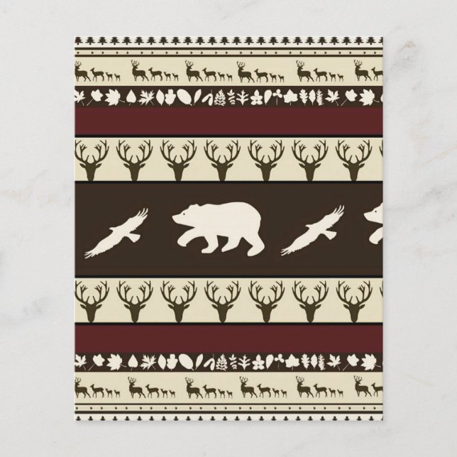 Autumn woods scrapbook background (Front)