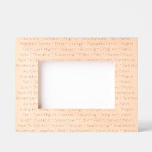 Autumn Words Picture Frame