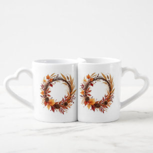 Autumn Wreath , Author Natasha Us Coffee Mug Set
