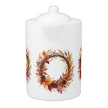 Autumn Wreath , Author Natasha Us   Teapot