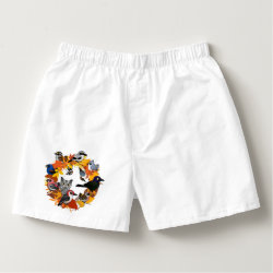 Autumn Wreath of North American Birds Men's Boxercraft Cotton Boxers