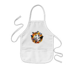 Autumn Wreath of North American Birds Kid's Apron