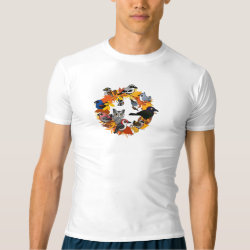 Autumn Wreath of North American Birds Men's Performance Compression T-Shirt