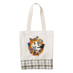 Autumn Wreath of North American Birds LIFE Line Tote Bag