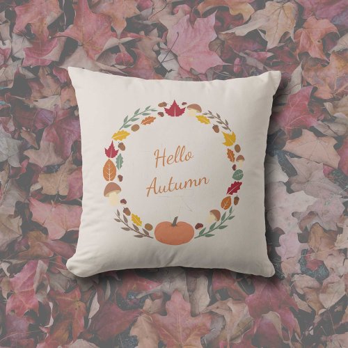 Autumn Wreath Pillow