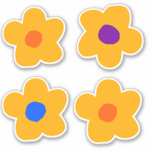 Autumn Yellow Flowers Sticker