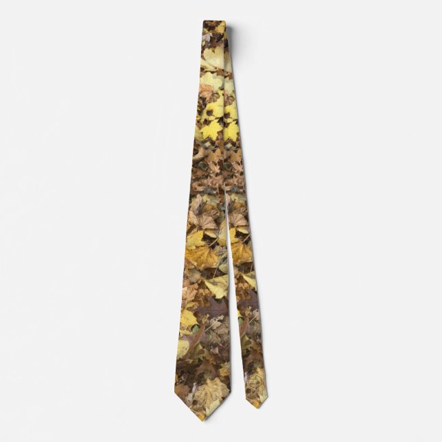 Autumn Yellow Leaves Collection Neck Tie (Front)