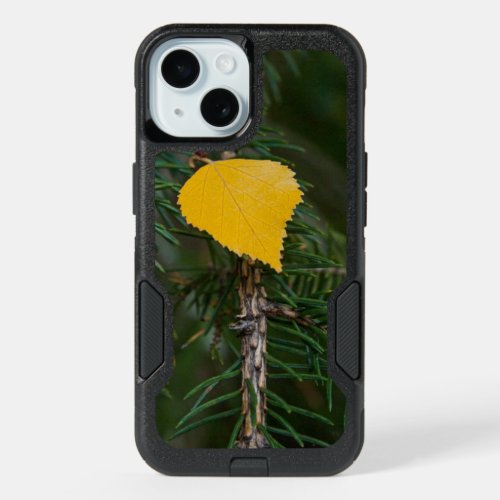 Autumn Yellow Quaking Aspen Leave Photograph iPhone 15 Case