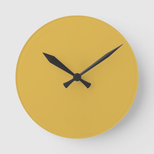Autumn Yellow Round Clock