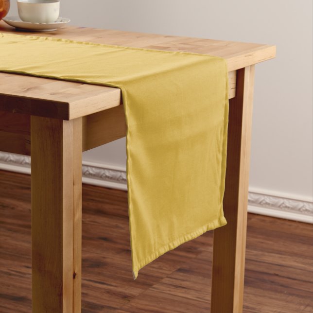 Autumn Yellow Short Table Runner (In Situ)