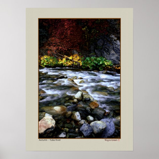Autumn - Yuba River, California Poster (Front)
