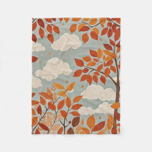 Autumnal Ascent Fleece Blanket