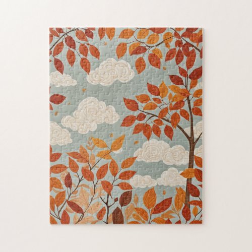 Autumnal Ascent Jigsaw Puzzle