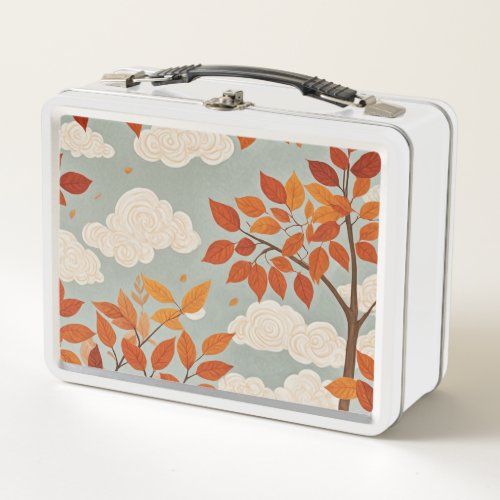 Autumnal Ascent Metal Lunch Box