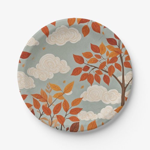 Autumnal Ascent Paper Plates