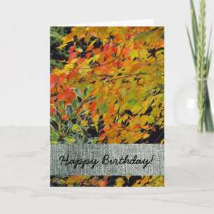 Autumnal Birthday Card