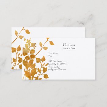 Autumnal Captivating Floral Flow In The Garden Business Card by 911business at Zazzle