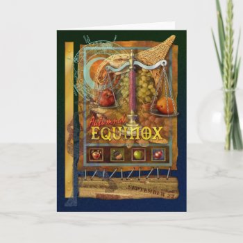 Autumnal Equinox Card by ernestinegrin at Zazzle