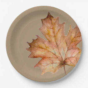 Autumnal Feast - Leaf Paper Plates