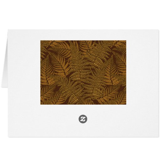 Autumnal fern on brown (Back Horizontal)