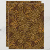 Autumnal fern on brown (Front/Back)