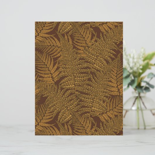 Autumnal fern on brown (Standing Front)