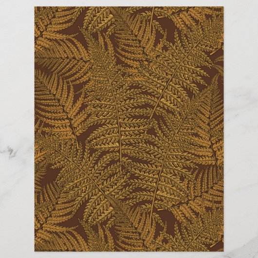 Autumnal fern on brown (Front)